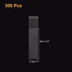Unique Bargains Self-Sealing Water Resistant Cello Poly Bags for Packing Cookies 300 Pcs
