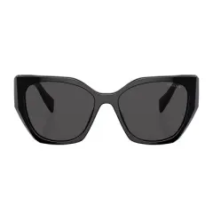 Prada PR 19ZS 1AB5S0 Womens Butterfly Sunglasses Black 55mm
