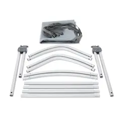 Intex Bimini Top Sun Shade Canopy Cover with Aluminum Frame for Mariner, Seahawk, Excursion, & Challenger Boat Models, Accessory Only, Gray