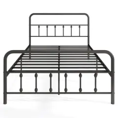 Costway Full/Queen/King Size Bed Frame with Headboard Under Bed Storage No Box Spring Needed Black