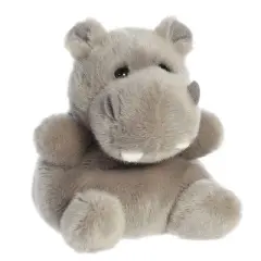 Aurora Mini Hunk Hippo Palm Pals Adorable Stuffed Animal Grey 4.5"