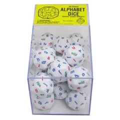 Koplow Games 30-Sided Alphabet Dice, Lower Case Letters, Box of 20