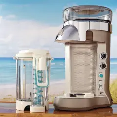 Margaritaville Bali Frozen Concoction Maker with Self Dispenser: Ice Shaver, 60oz Capacity, Programmable, Silver