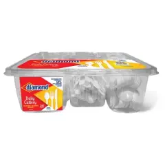 Diamond Daily White Disposable Forks Spoons and Knives Tray - 240ct