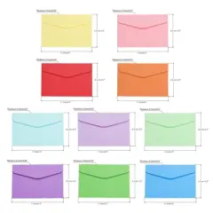 Unique Bargains Mini Envelopes 100 Pack Paper Blank Small Items Storage Business Card Holder for Greeting Note Party Multicolor