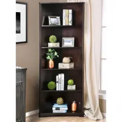 78" Mcafee Contemporary 5 Tier Corner Bookshelf - HOMES: Inside + Out