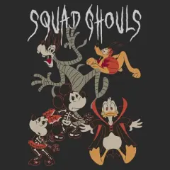 Mens Mickey & Friends Halloween Squad Ghouls T Shirt
