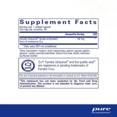 Pure Encapsulations Ubiquinol-QH 50 mg - Active Form of CoQ10 to Support Immune Health, Cellular Energy, and Cardiovascular Health* - 60 Softgel Caps