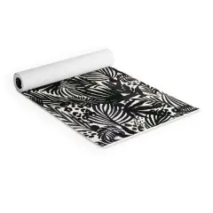 Marta Barragan Camarasa Wild abstract jungle on black (6mm) 70" x 24" Yoga Mat - Society6
