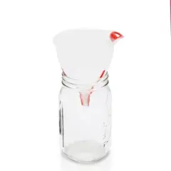 OXO 3pc Funnel Set Red: Plastic, Dishwasher-Safe, Kitchen Funnels for Bottles, Small & Versatile Use