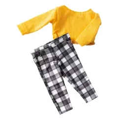 Healthy Roots Fall Plaid Outfit for Dolls