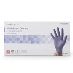 McKesson Confiderm&reg; 3.0 Nitrile Exam Glove, Small, Blue
