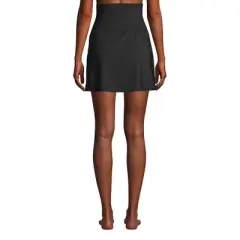 Lands' End Women's Tummy Control Ultra High Waisted Modest Swim Skirt Swim Bottoms