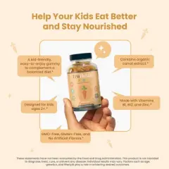 TruHeight Kids Appetite Booster Gummies (Ages 2+) All Natural Toddler, Kids & Teens Appetite Stimulant to Eat More - Pediatrician Recommended Vitamin