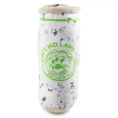 Haute Diggity Dog White Paw Lickety Lime Plush Dog Toy with Squeaker