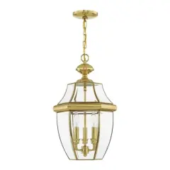 Livex Lighting Monterey 3 - Light Pendant in  Polished Brass