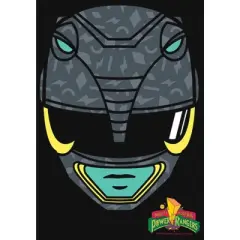 Girl's Power Rangers Black Ranger Helmet T-Shirt
