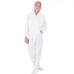 Footed Pajamas - In The Clouds Kids Hoodie Chenille Onesie