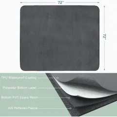 QuestaPack Washable Pee Pads for Dogs 72"x72" Reusable Dog Pads Extra Large Upgrade Non-Slip Dog Pee Pads