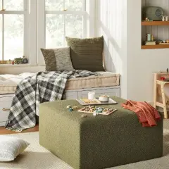 18"x18" Vertical Color Block Square Throw Pillow - Hearth & Hand&trade; with Magnolia