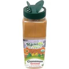 Organic Cinnamon Powder (Ground) Spice 16oz (1lb) 454g - Rani Brand Authentic Indian Products