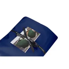 Eevelle 25.5" Meridian Square Table Fire Pit Cover Navy Blue