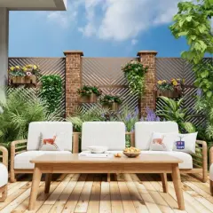 Pexfix 72 x 47 Inch Metal Privacy Screen Freestanding Outdoor Divider Panel For Patio Deck Balcony Heavy Duty Base Weatherproof Brown Parallel