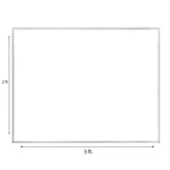 Ghent&reg; Non-Magnetic Whiteboard with Aluminum Frame, 2'H x 3'W