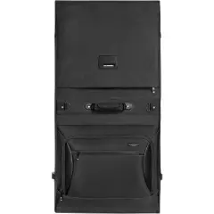 WallyBags Solutions Premium Garment Bag with shoulder strap and multiple pockets, 45 Inch Black