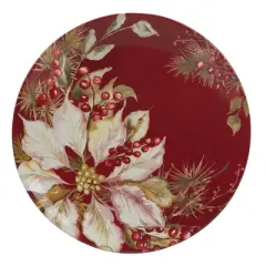 Certified International Set of 4 Winters Joy Dinner Plates