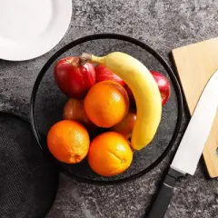 Juvale 2 Pack Black Mesh Fruit Baskets with Lids for Fruits, Restaurant Kitchen Produce Containers, 10 In