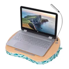 The Sofia + Sam Lap Desk for Laptop and Writing with USB Light . Fits 13" -15" Laptops, tablets, phones and books for easy reading.