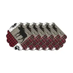 C&F Home Hayden Round Placemats Set of 6, 17"