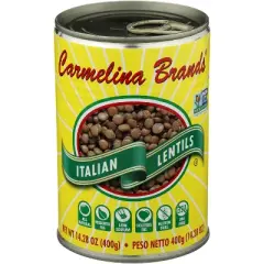 Carmelina Brands Italian Lentils - Case 12 - 14.28 oz