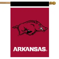 Briarwood Lane Arkansas Razorbacks House Flag NCAA Licensed 28" x 40"