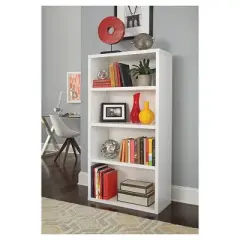 58" 4 Shelf Bookshelf White - ClosetMaid