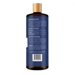 Dr Jacobs Naturals Rich Castile Peppermint Body Wash Hypoallergenic Vegan Sulfate-Free Paraben-Free Dermatologist Recommended 32oz - Peppermint