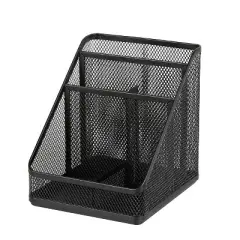 Mesh Medium Desktop Organizer Black - Brightroom&trade;
