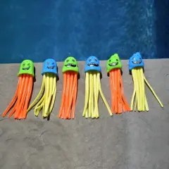 Pool Central Set of 6 Multicolor Jellyfish Slow Sinking Dive Game - 5"