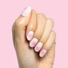Olive & June Fake Nails - XS Round - Pink Star Party - 32ct