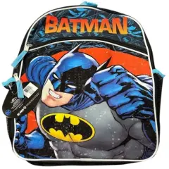 DC Comics Batman 16" Backpack with Side Mesh Pockets and front pocket