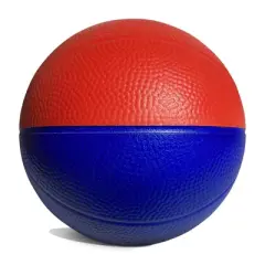 Botabee 4 inch Mini Foam Basketball for Indoor Mini Hoop Basketball Games, 2 Pack, Blue & Red