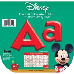 Eureka&reg; Mickey Mouse Clubhouse&reg; Mickey Red Deco 4" Letters, 216 Per Pack, 3 Packs