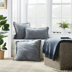 Lynwood Square Woven Cube Natural - Threshold&trade; designed with Studio McGee