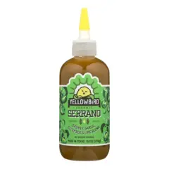 Yellowbird Organic Serrano Condiment Sauce - Case of 6/9.8 oz