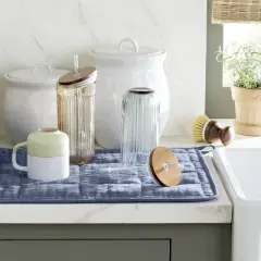 18"x24" Cotton Dish Drying Mat Blue - Hearth & Hand&trade; with Magnolia