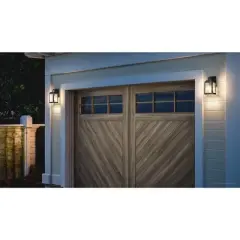 Urban Ambiance Luxury Modern Outdoor Wall Light,  11.875"H x 5.5"W,  Midnight Black Finish, UHP1242