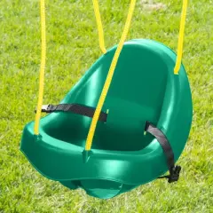 Swing-N-Slide Child Toddler Swing with Rope - Green