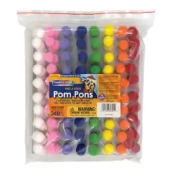 Creativity Street&reg; Peel n Stick Pom Pons, Pack of 240