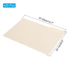 Unique Bargains Classroom Home Office Paperwork 1/3 Cut Tab Legal Size Manila File Folders Beige